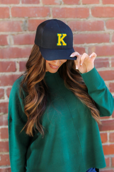 Richardson K Hat / Black, Gold, Green