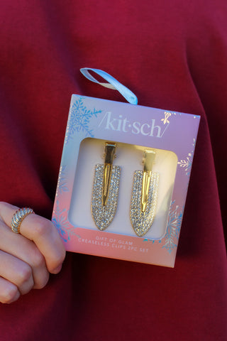 Holiday Gift of Glam Rhinestone Clip Set