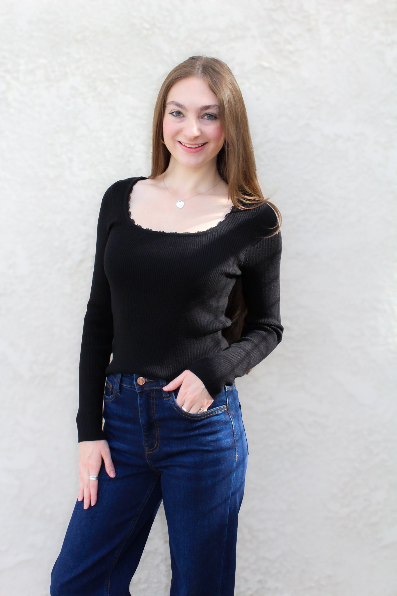 Onyx Ribbed Top
