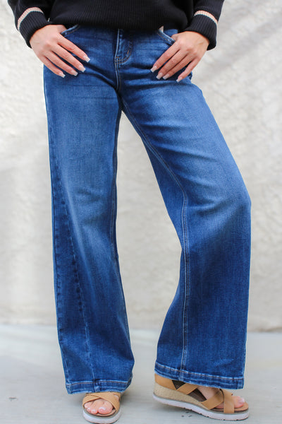 Nicolette High Rise Wide Leg Jeans