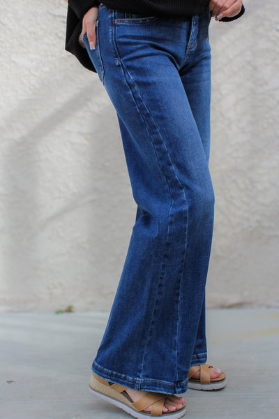Nicolette High Rise Wide Leg Jeans