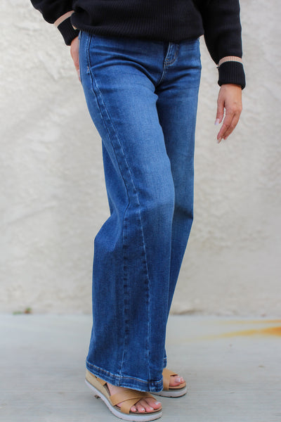 Nicolette High Rise Wide Leg Jeans