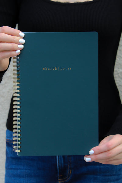 Church Notes Notebook / Navy