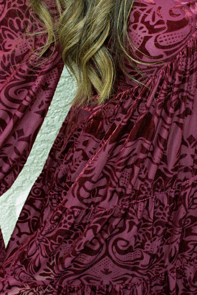 Enchanted Dress / Burgundy *final sale*