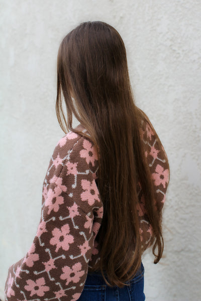 Ellie Floral Knit Sweater