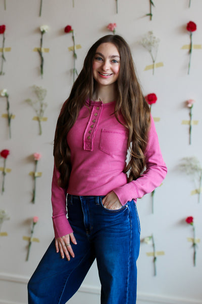 Brighter Days Henley Longsleeve