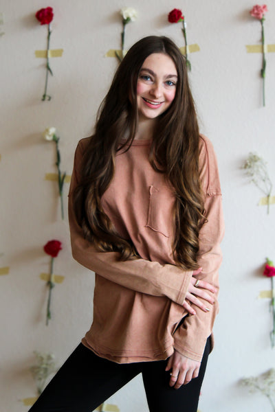 Mocha Long Sleeve Tee