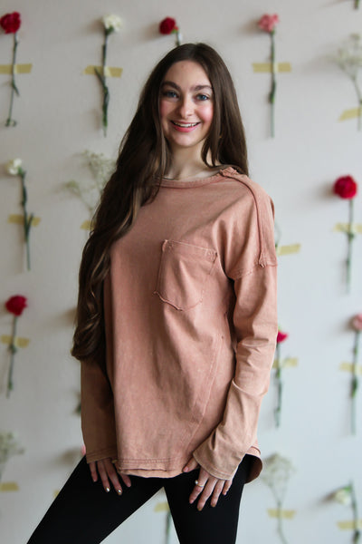 Mocha Long Sleeve Tee