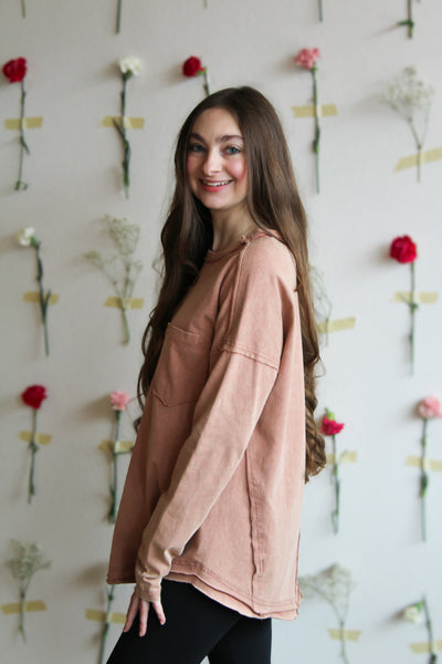 Mocha Long Sleeve Tee