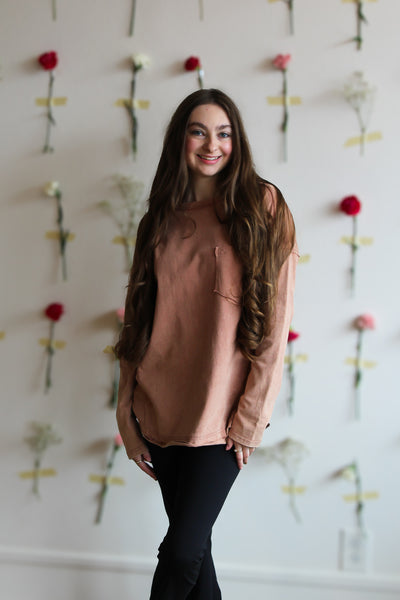Mocha Long Sleeve Tee