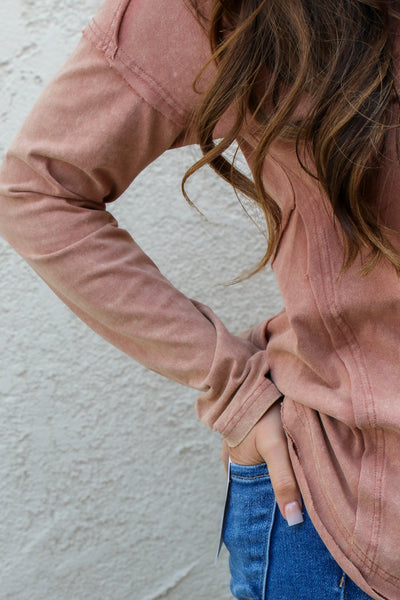 Mocha Long Sleeve Tee
