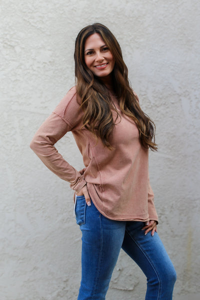 Mocha Long Sleeve Tee