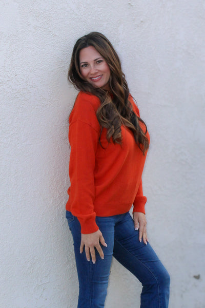 Papaya Spring Sweater