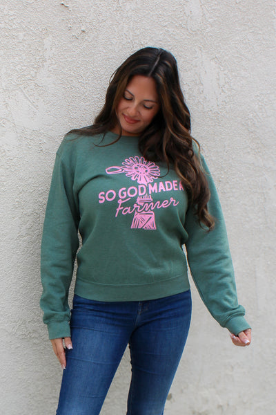 So God Made A Farmer Crewneck Sweatshirt