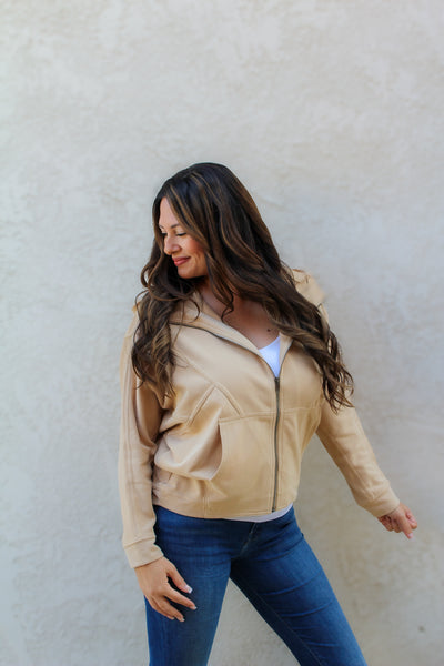 Emily Almond Hooded Jacket