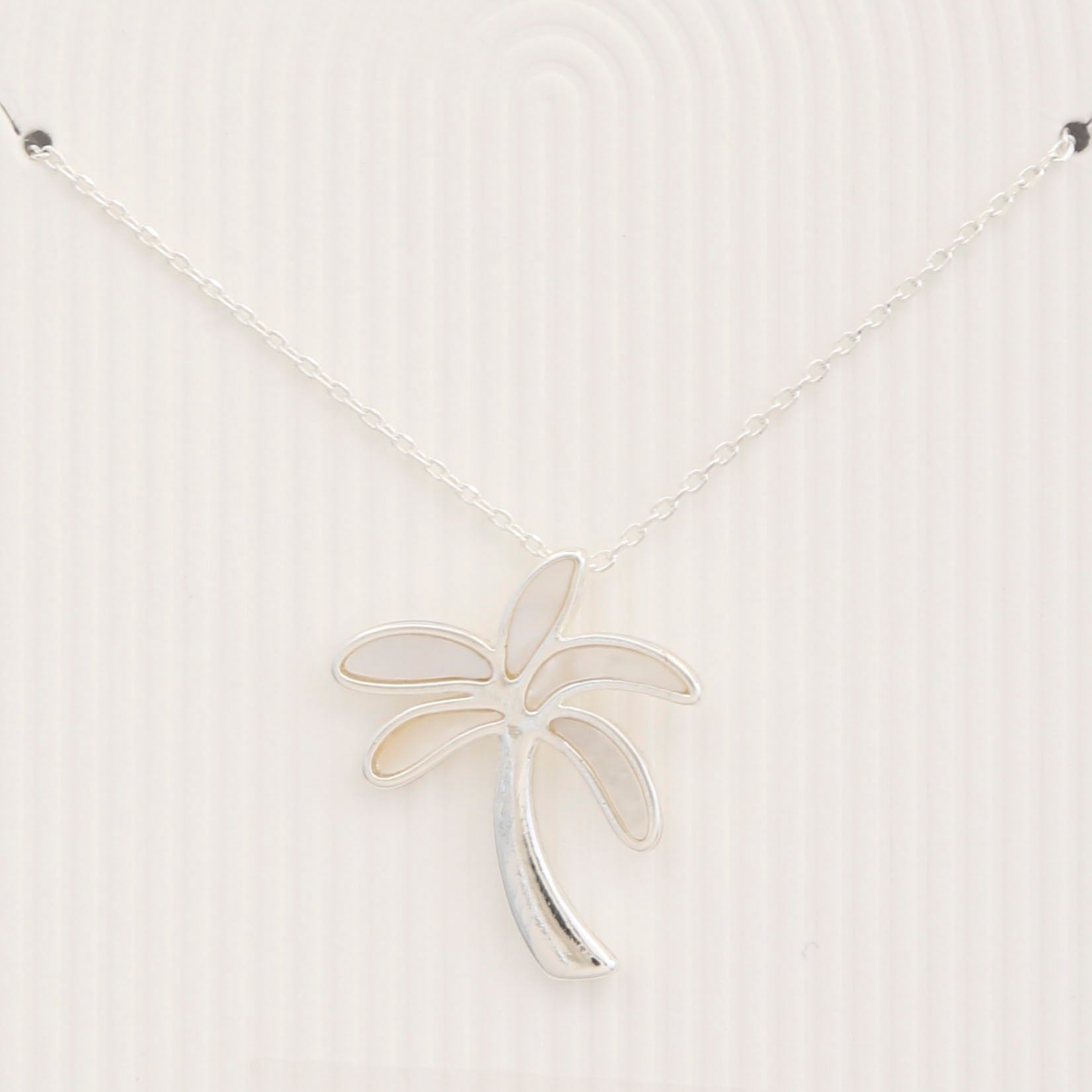 Pearly Palm Tree Necklace