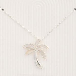 Pearly Palm Tree Necklace