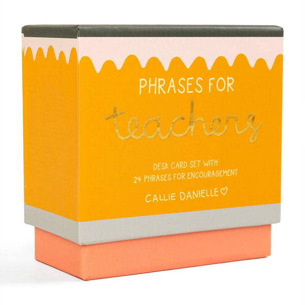 Phrases For Teachers Encouraging Desk Card Set