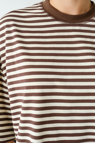 Coffee Bean Latitude Striped Tee