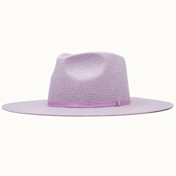 Simone Straw Rancher Hat / Lavender