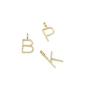 Sis Kiss Sleek Initial Charms