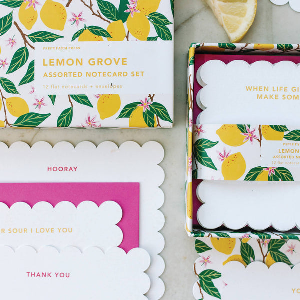 Lemon Grove Notecard Set