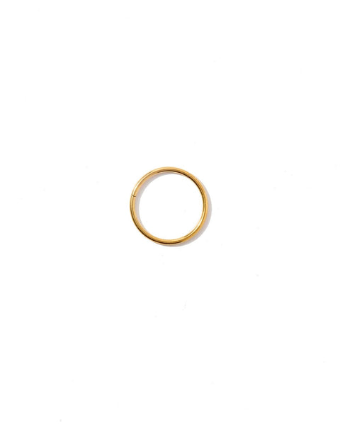 Ava Huggie Infinity Hoop Earrings / Gold 12mm
