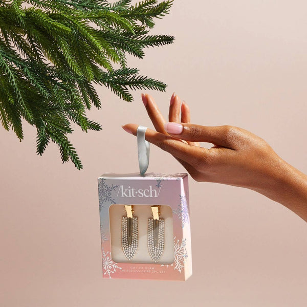 Holiday Gift of Glam Rhinestone Clip Set