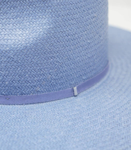 Simone Straw Rancher Hat / Periwinkle