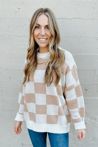 Willow Checkered Sweater