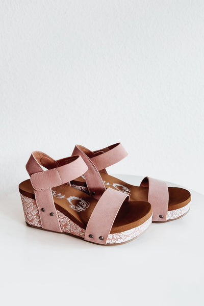 Devon Blush Platform Wedges