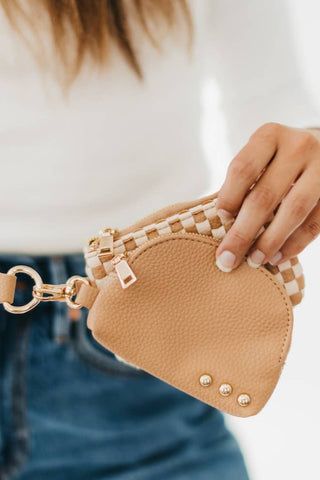 Wonderlust Woven Dual Pouch Wristlet 