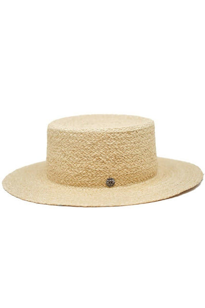 Blossom Floral Embroidered Straw Boater