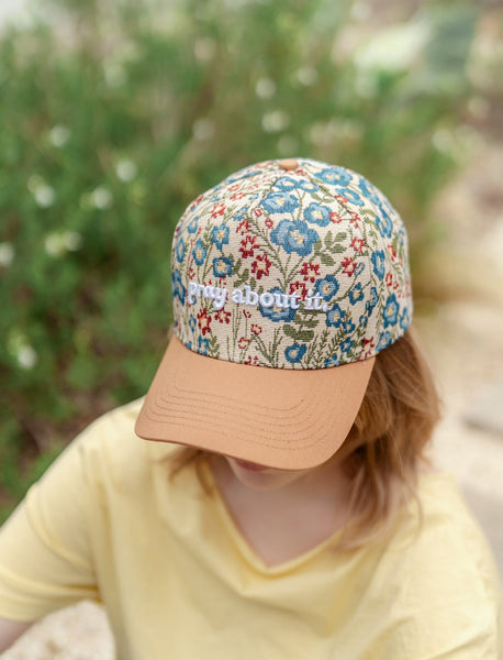 Pray About It Floral Hat