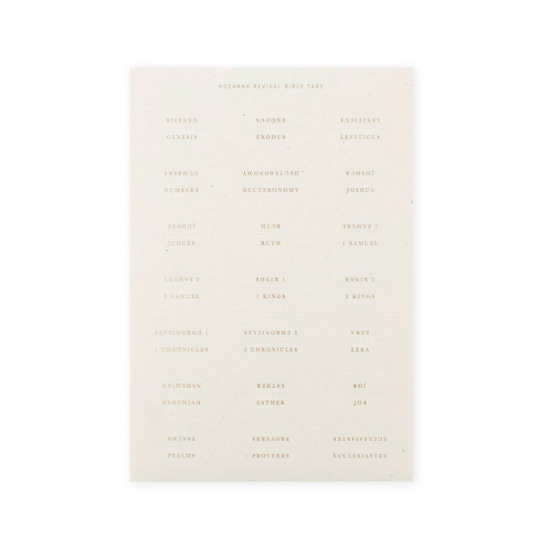Hosanna Revival Bible Tabs / Gold Foiling