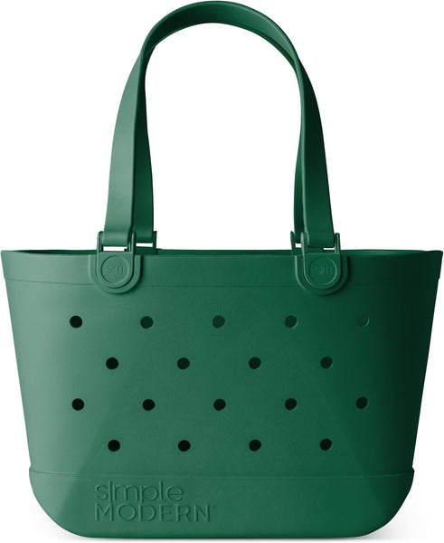 Simple Modern Getaway Tote / Forest Green