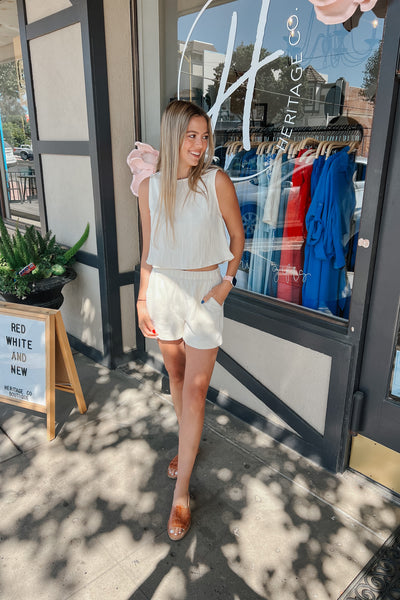 Vienna Vacation Woven Shorts
