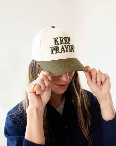 Keep Prayin' Hat / Army Green