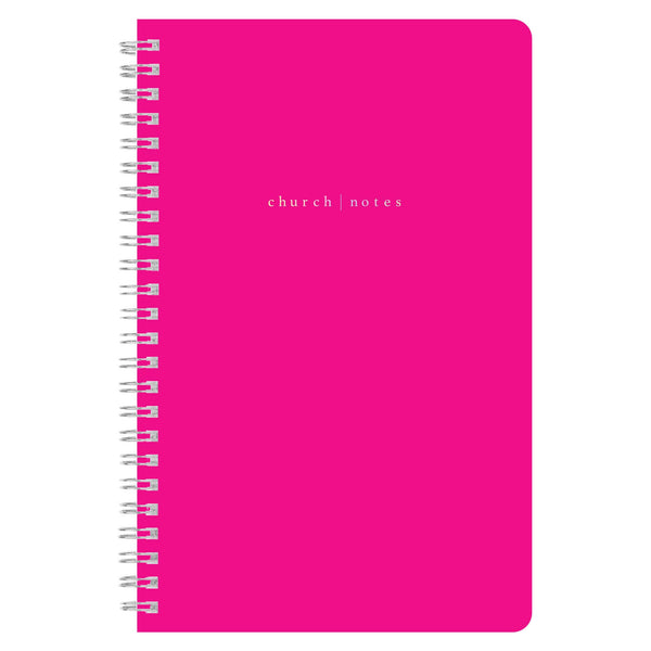Church Notes Notebook / Hot Pink