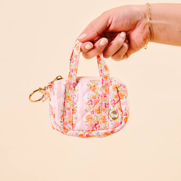 Itty Bitty Duffle Bag Charm / Petal Parade Pink