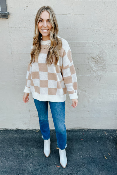 Willow Checkered Sweater