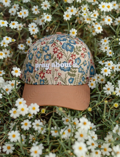 Pray About It Floral Hat