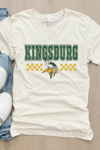Kingsburg Vikings Checkered Graphic Tee