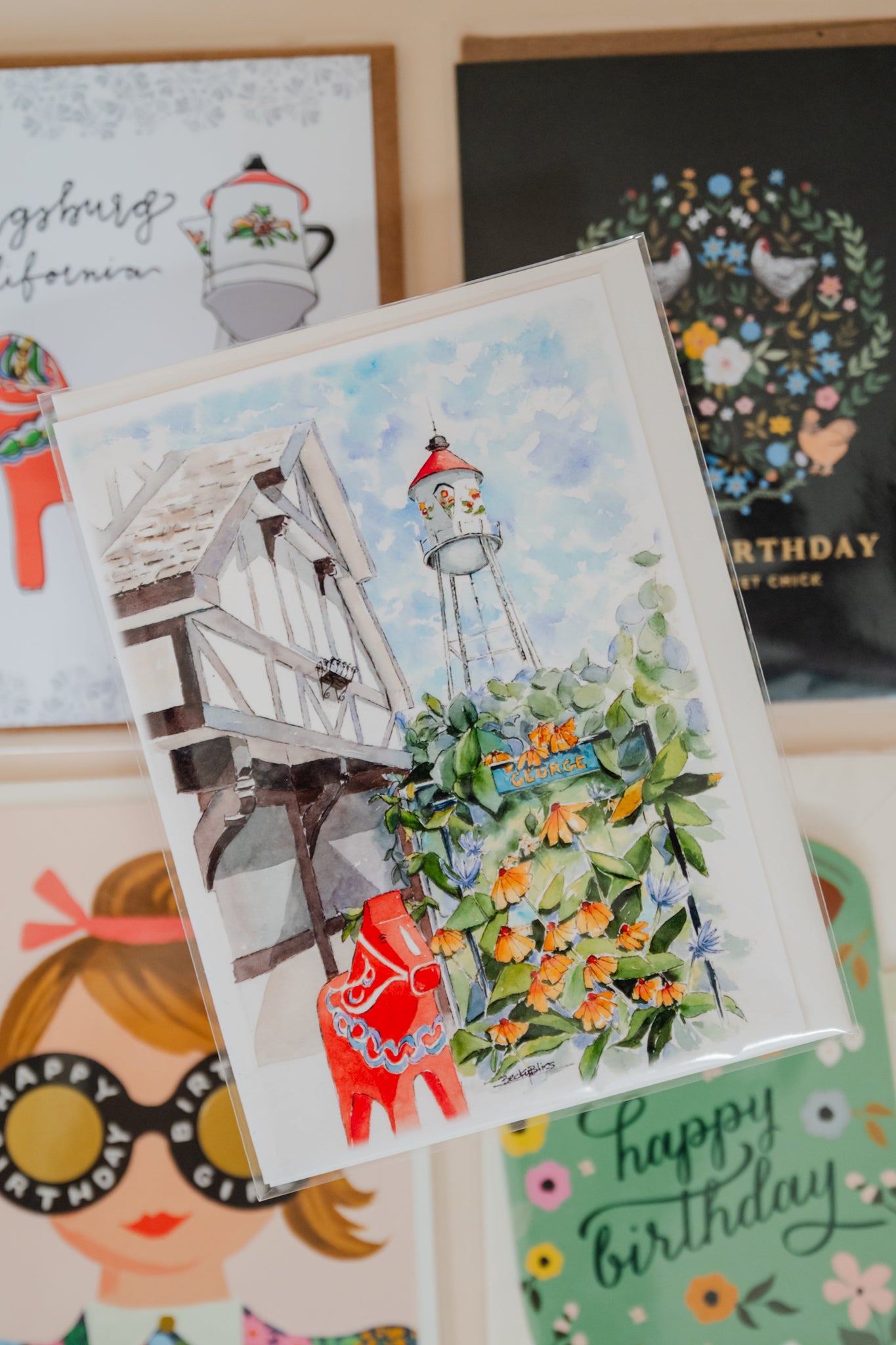 Kingsburg Watercolor Card