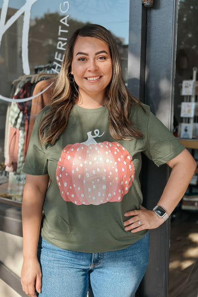Blush Pumpkin Graphic Tee *final sale*