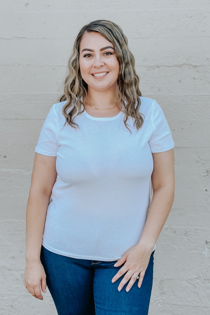 Classic Short Sleeve Tee in White