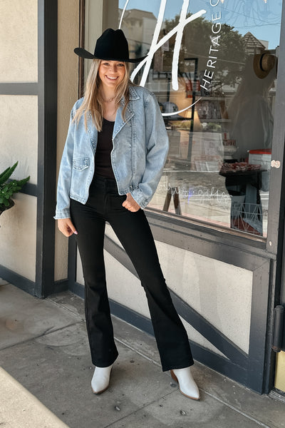 Dolly Flares in Black