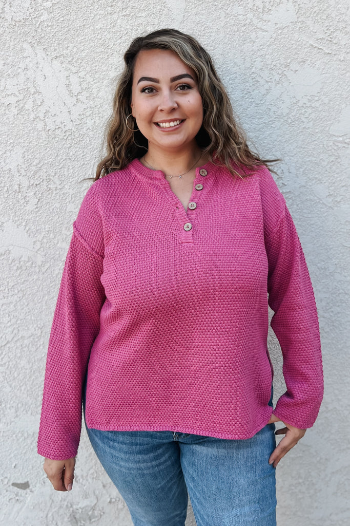 Pebble Beach Sweater / Magenta