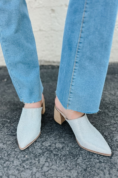 Stephanie Champagne Mules
