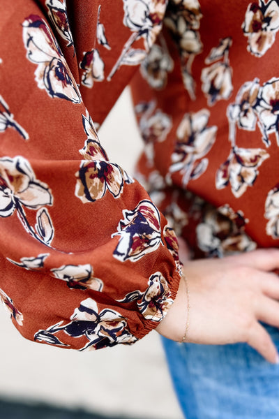 Floral Gathering Blouse
